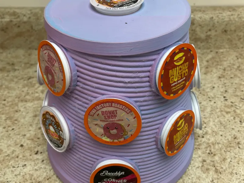 Rotating K-Cup Carousel for 16 cups