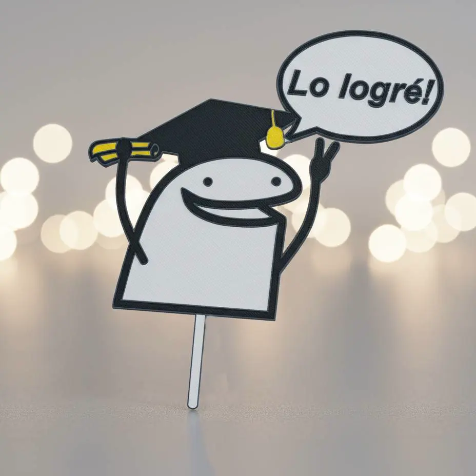 Cake Topper Flork de Graduacion