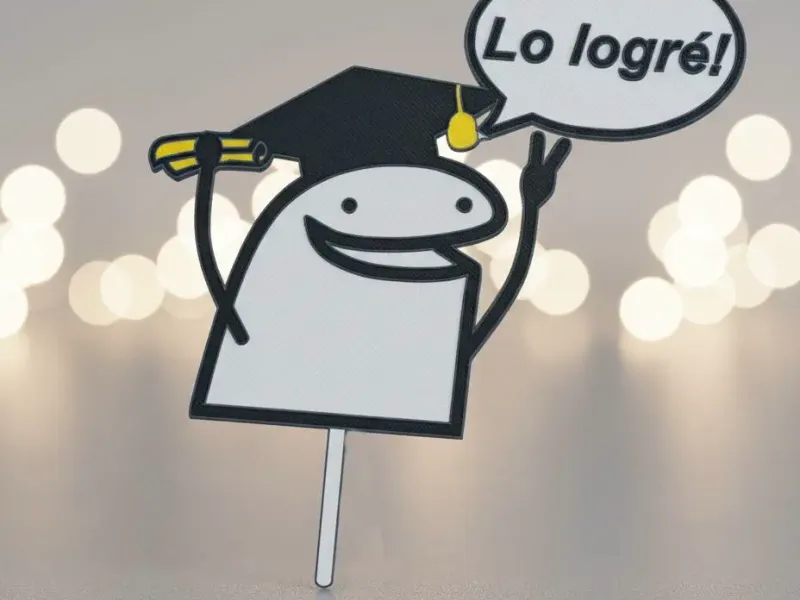 Cake Topper Flork de Graduacion