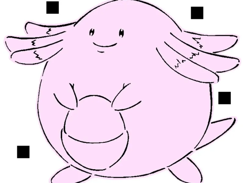 113 Chansey-Schablone + 2D