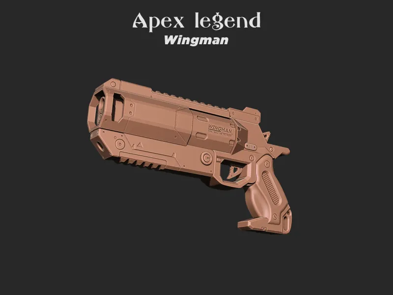 Modello di stampa 3d della pistola Apex legend wingman