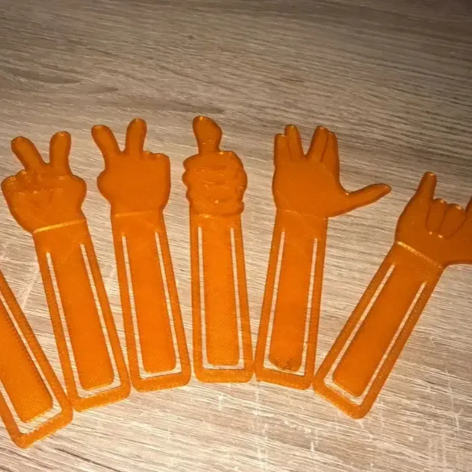 Marcapáginas de Gestos / Hand Gesture Bookmarks