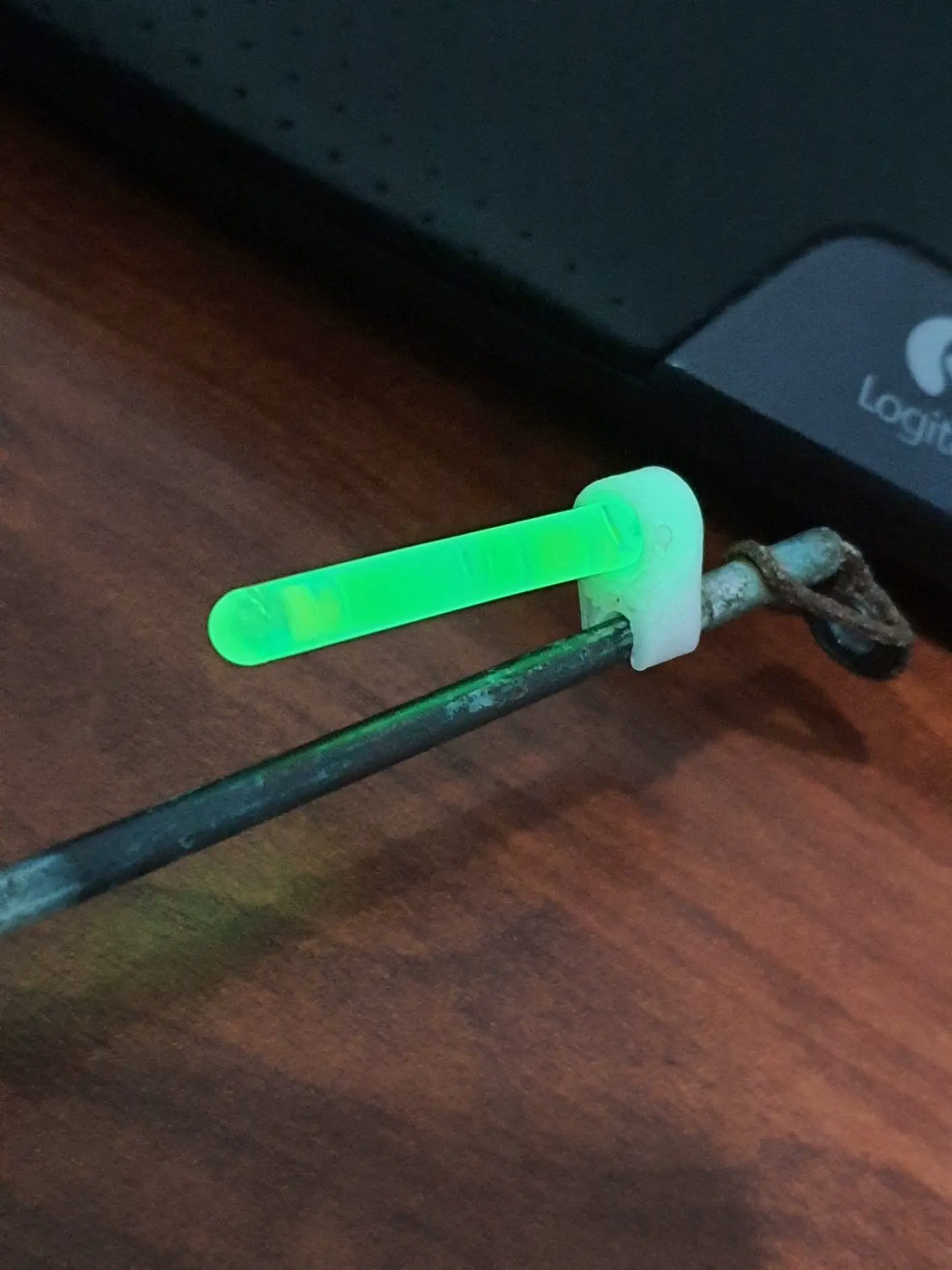 Glow Stick Clip for Fishing Rod