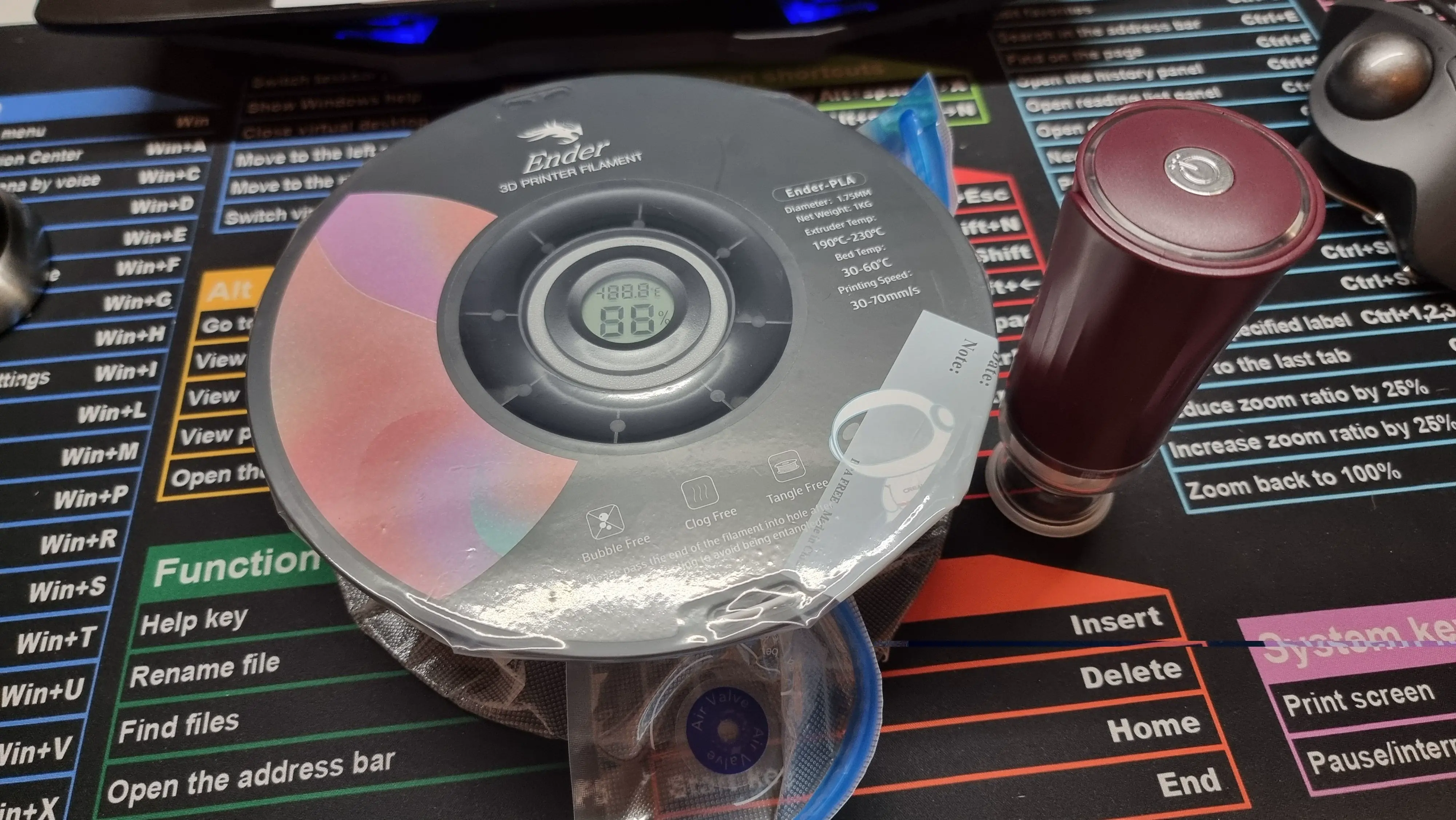 Recipiente de gel de sílice con sensor de temperatura y humedad