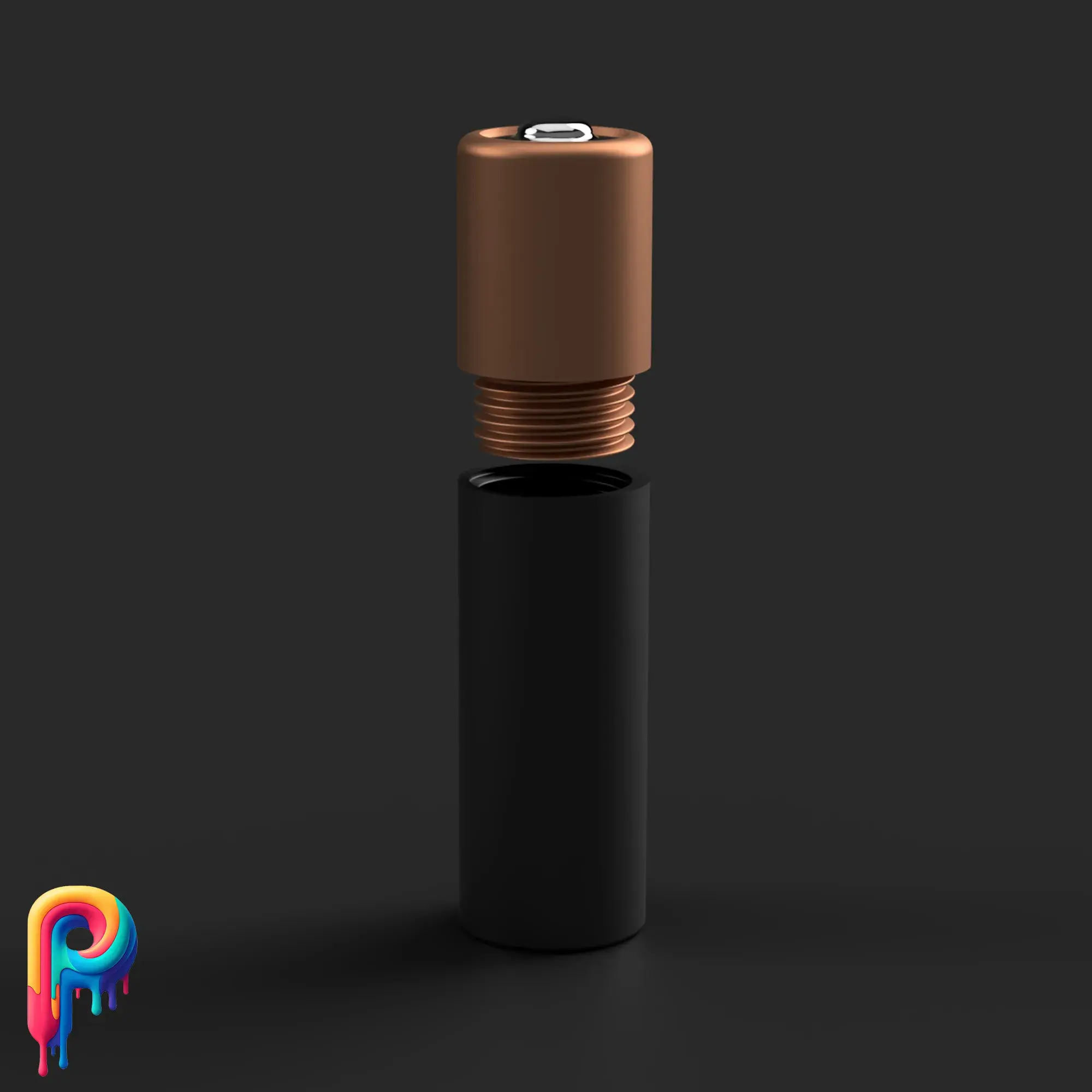 Contenitore a forma di batteria di Polymeria