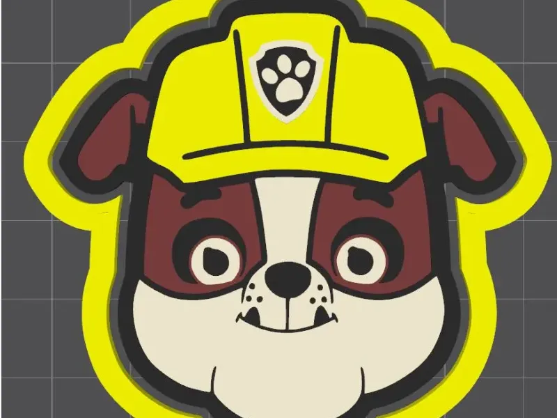 CORTADOR DE GALLETAS RUBBLE PAW PATROLL