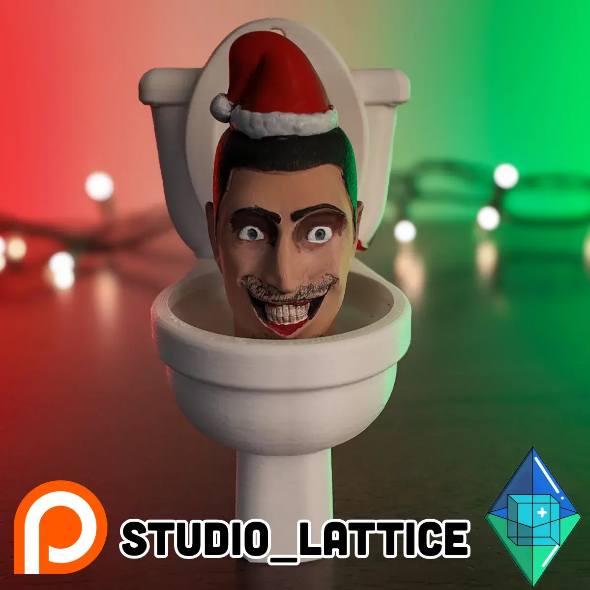 Skibidi Toilet Christmas Ornament Multicolor files included!