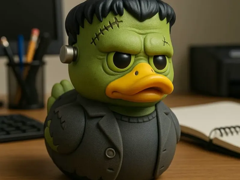 Pato de Goma - Pato de Terror de Halloween Frankenstein - Impresión 3D