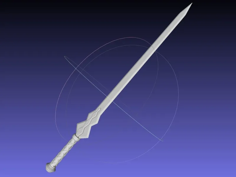 Sword Art Online Конно Юуки Меч Печатная сборка