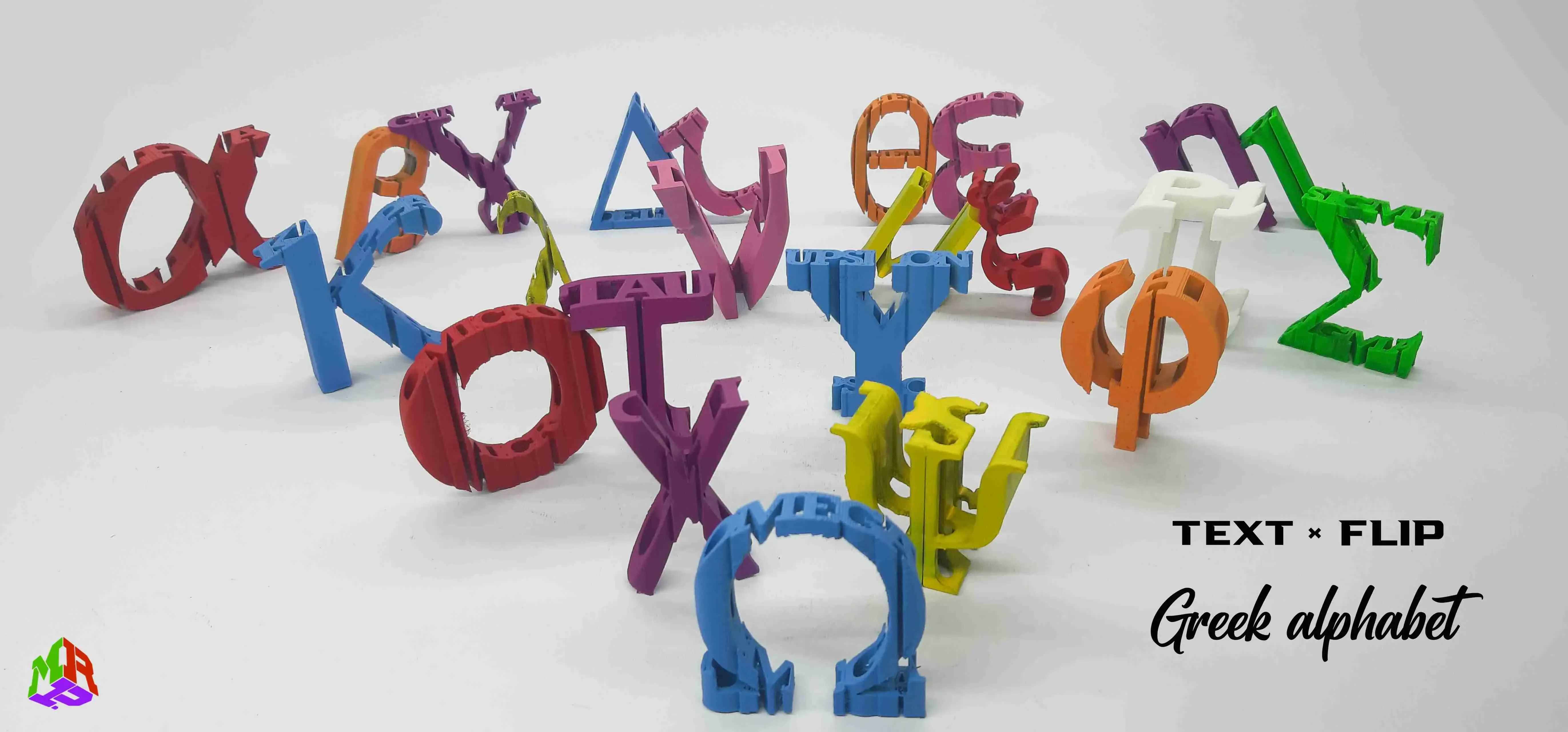 Text Flip - Greek alphabet pack 3