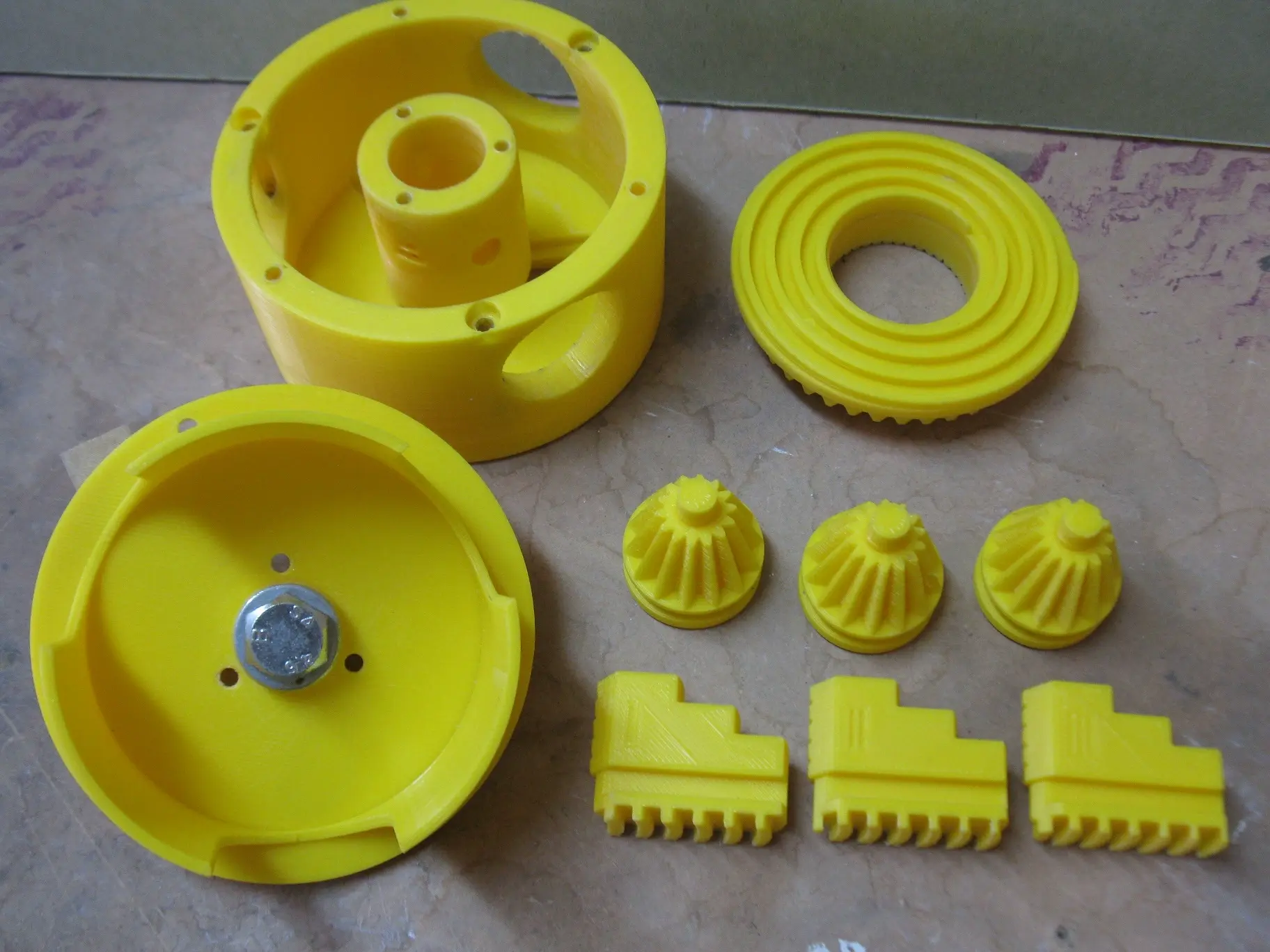 Realistic 3-Jaw Lathe Chuck Design #1, 
