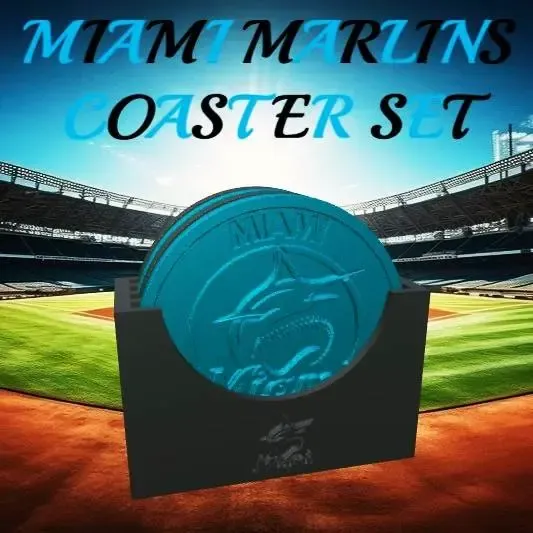 Miami Marlins Coaster Set (MLB)
