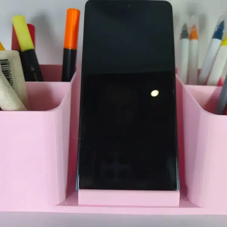 Organizador de Mesa Moderno e Suporte para Celular