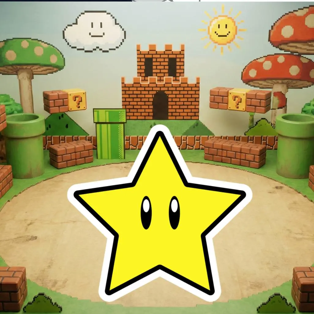 Mario Bros 3D Figures – Star