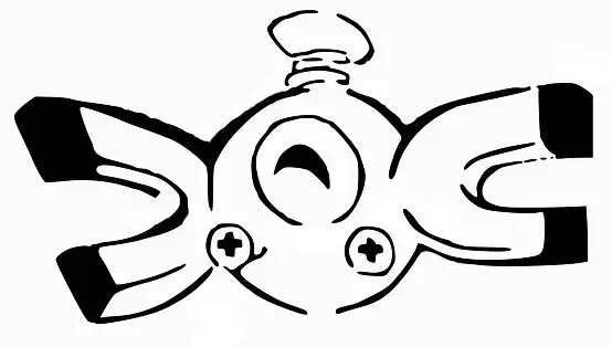 Magnemite stencil