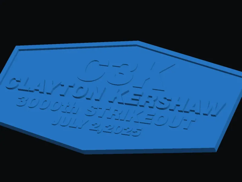 Clayton Kershaw 3000 strike outs plate