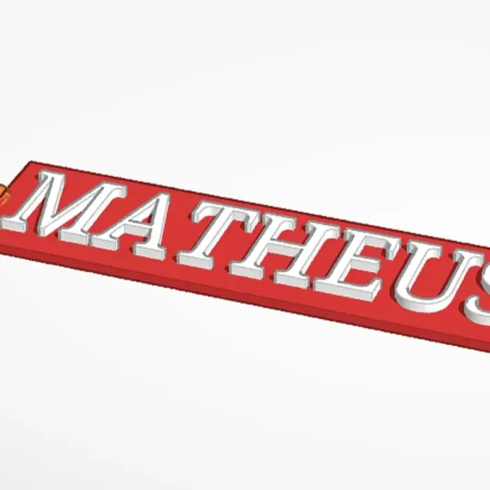 chaveiro nome MATHEUS 