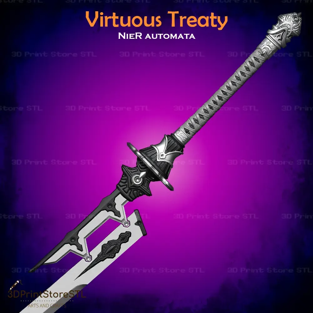 Virtuous Treaty Sword Cosplay Nier Reincarnationr - STL File