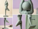 Low-Poly Tree Pose Yoga Figure | Faceted Balance Sculpture-3