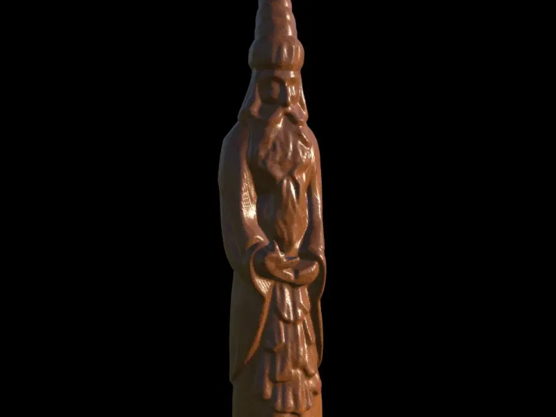 Santa / Wizard / Father Christmas / Festive Carved Figurine