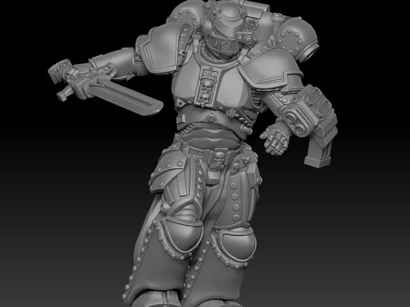 **Azure Sentinel 3 — Modular Sci-Fi Elite Warrior | Premium
