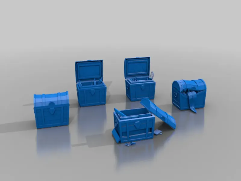 various chests - dnd props