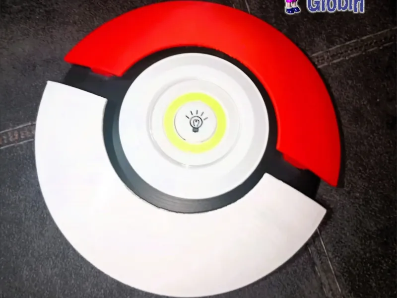 LAMPADA POKEBALL LUCE NOTTURNA - STAMPA FACILE