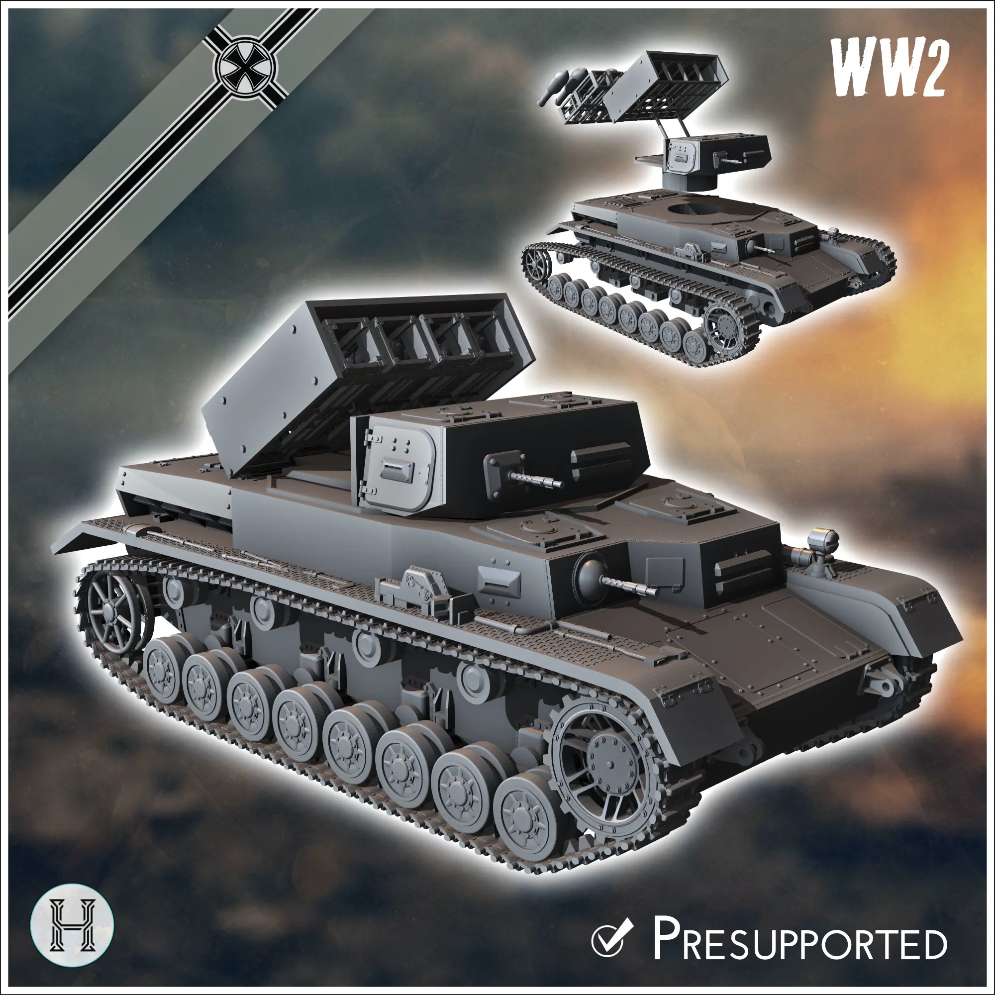 German WW2 vehicles pack (Panzer IV variants No. 3) - ww2 mi