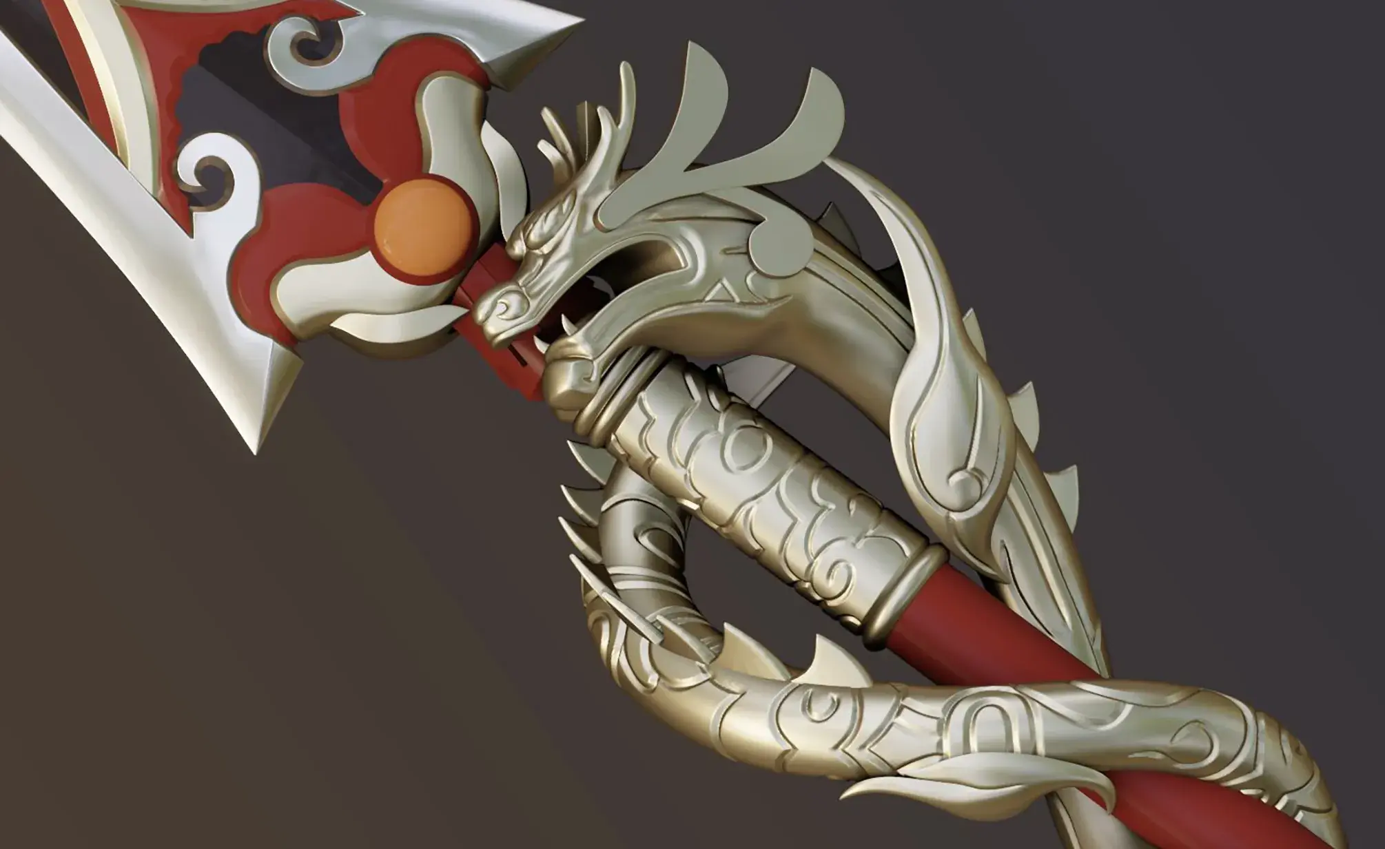 Genshin Impact cosplay Dragons Bane Spear