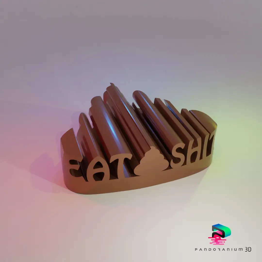 3D WORD SHAPE - EAT SHIT