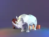 Low Poly Rhino-3