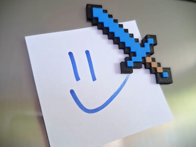 Aimant Épée Minecraft – Assemblage par emboîtement ! AUCUN AMS REQUIS !