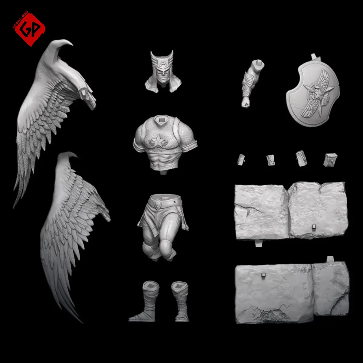 Captain America Egyptian God Themed - Listo para imprimir