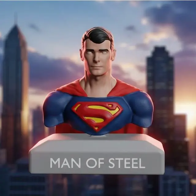 Man Of Steel - Superman - Dc Comics by Scanner 3d Creality R