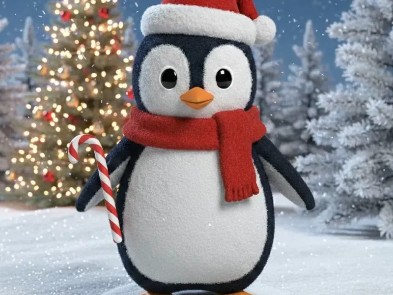 christmas penguin