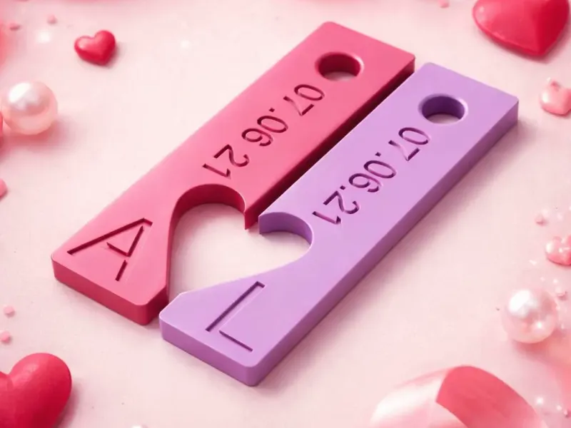 Fit Together Heart Keyring – Couples & Friends 🧩❤️🔑