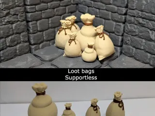 Loot bags - DND scatter terrain (supportless)