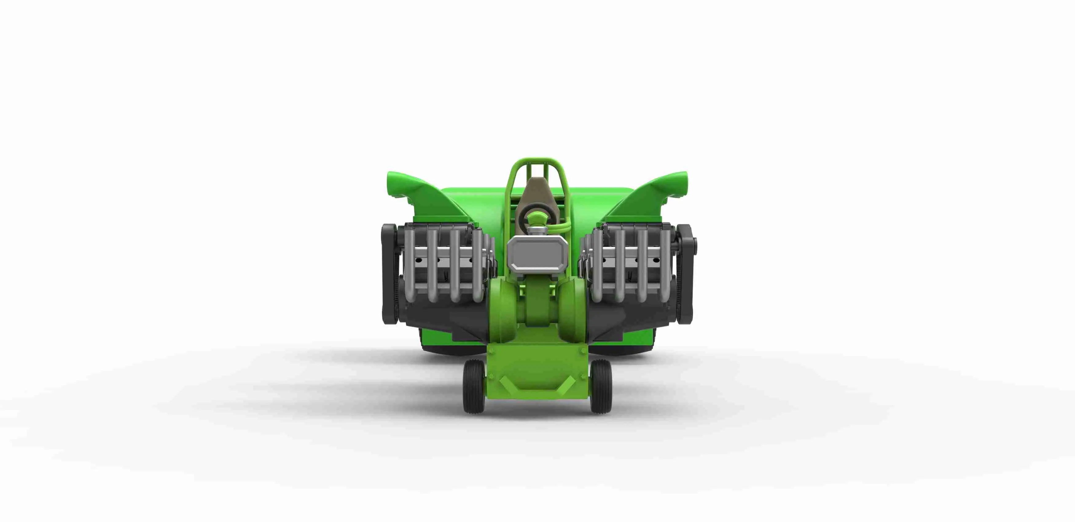 Pulling tractor with 4 engines V8 Version 2 Scale 1:25