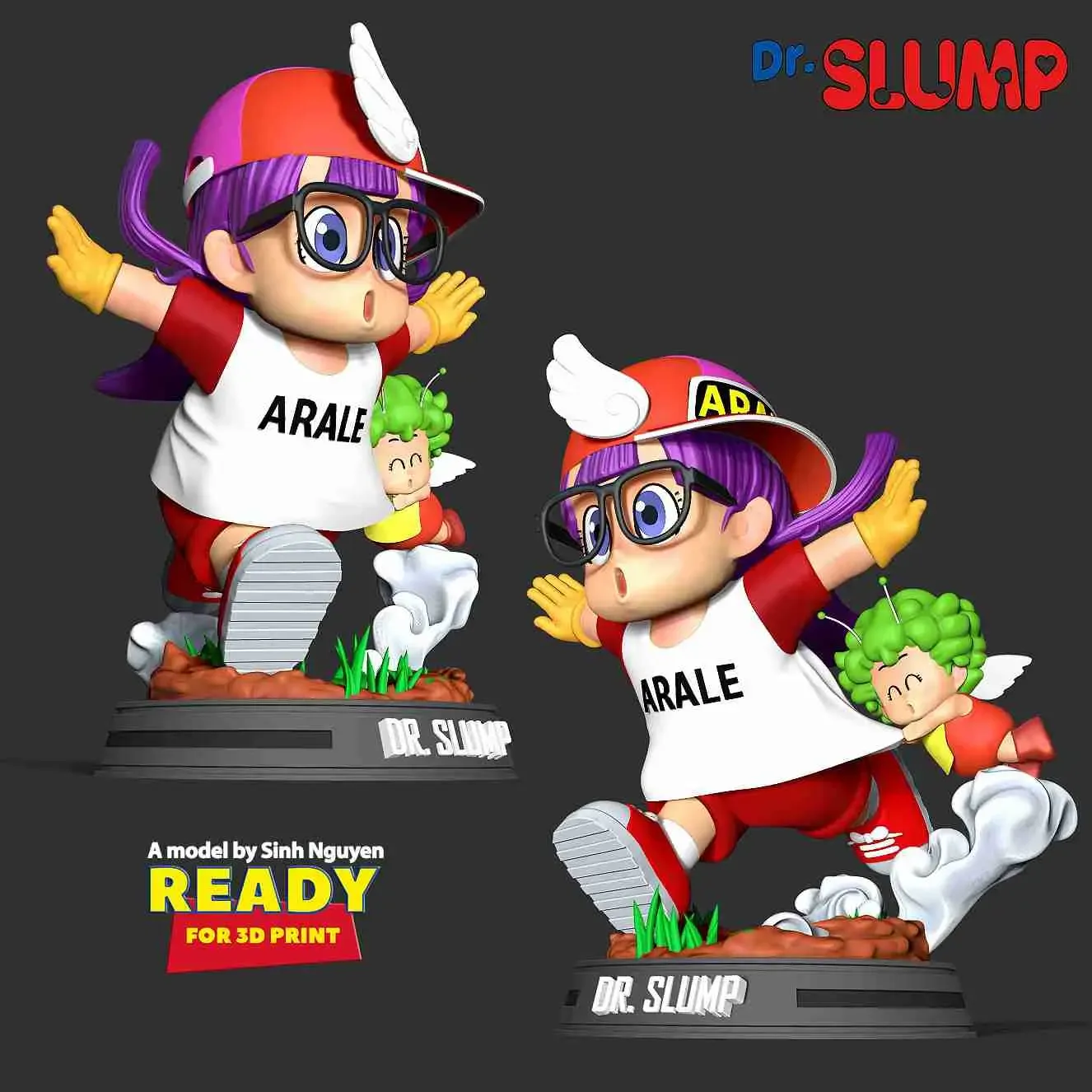 Arale and Gatchan