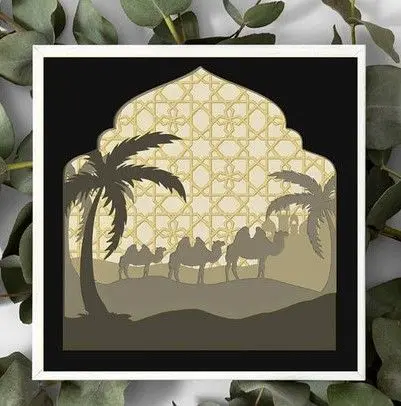 Camels light box (shadow box)