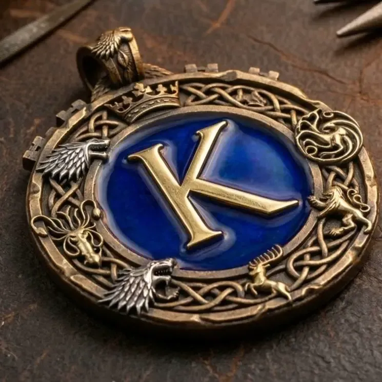 Game of Thrones pendant - Letter K by Aza