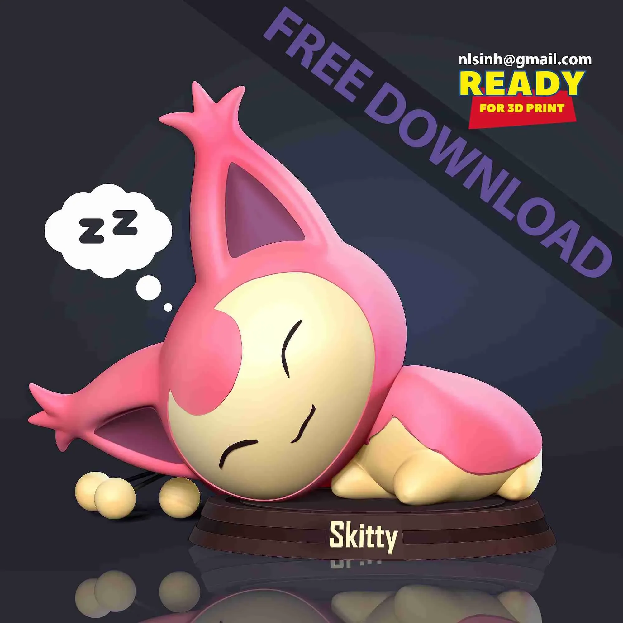Skitty - Pokemon Fanart