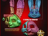 Judy Hopps Rabbit Cop Head Mask - Zootopia Cosplay Props-3
