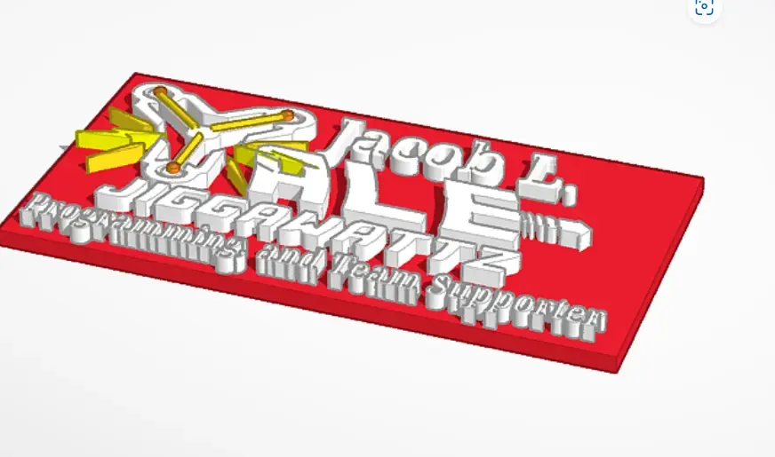Jacob's Robotics Locker tag
