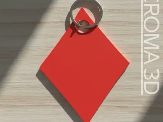 Poker Diamond keychain - multicolor