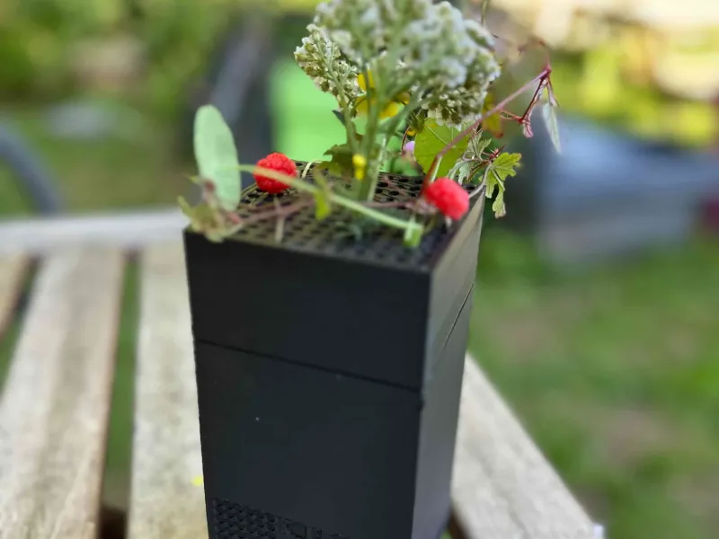 Pot de fleurs geek à partir d'une console de jeu