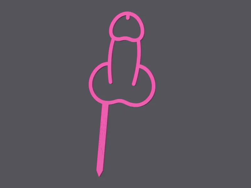 Penis - Caketopper & Cupcaketopper 2 (3 sizes)