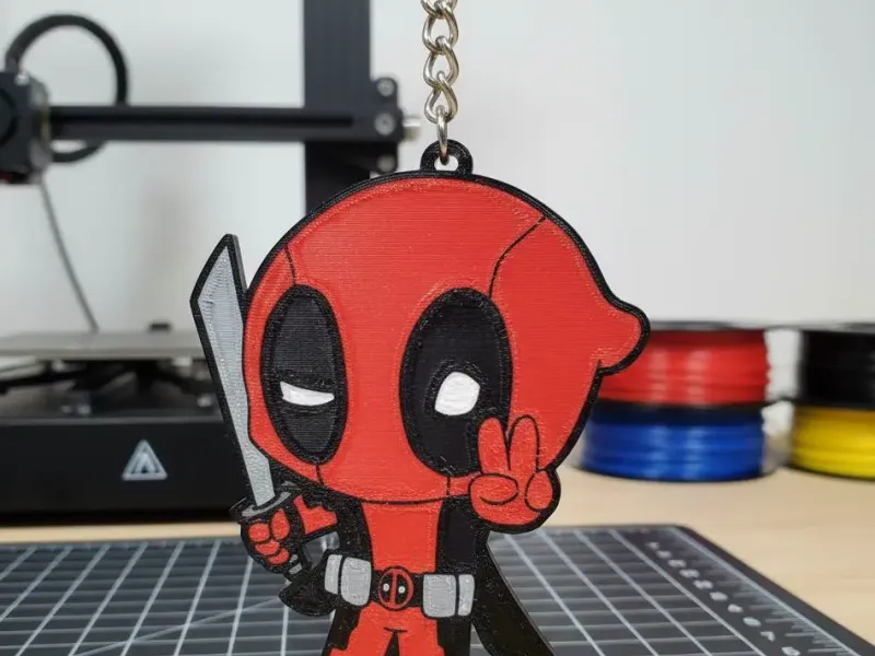 LLAVERO DEADPOOL ANIMADO - 3DLABMEX
