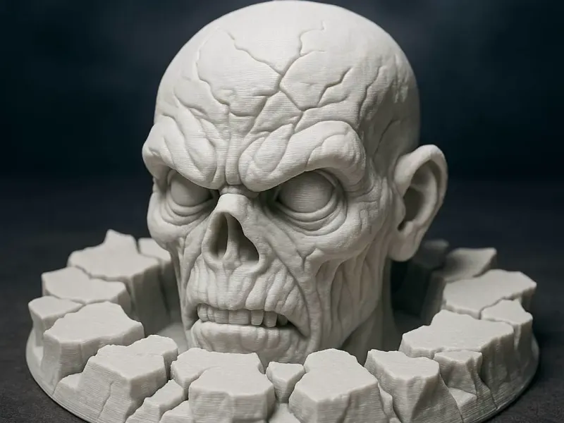 Halloween Portal Zombie Head