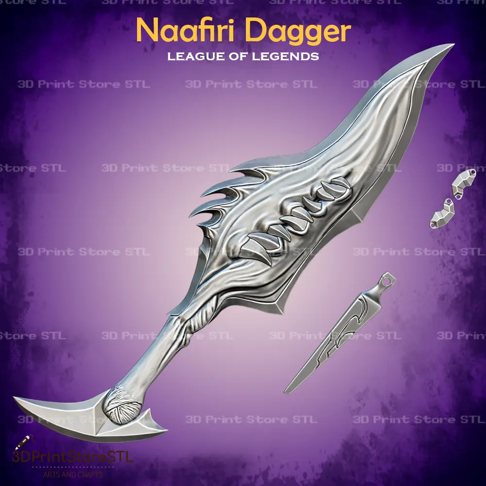 Naafiri Dagger Cosplay League Of Legends - STL File